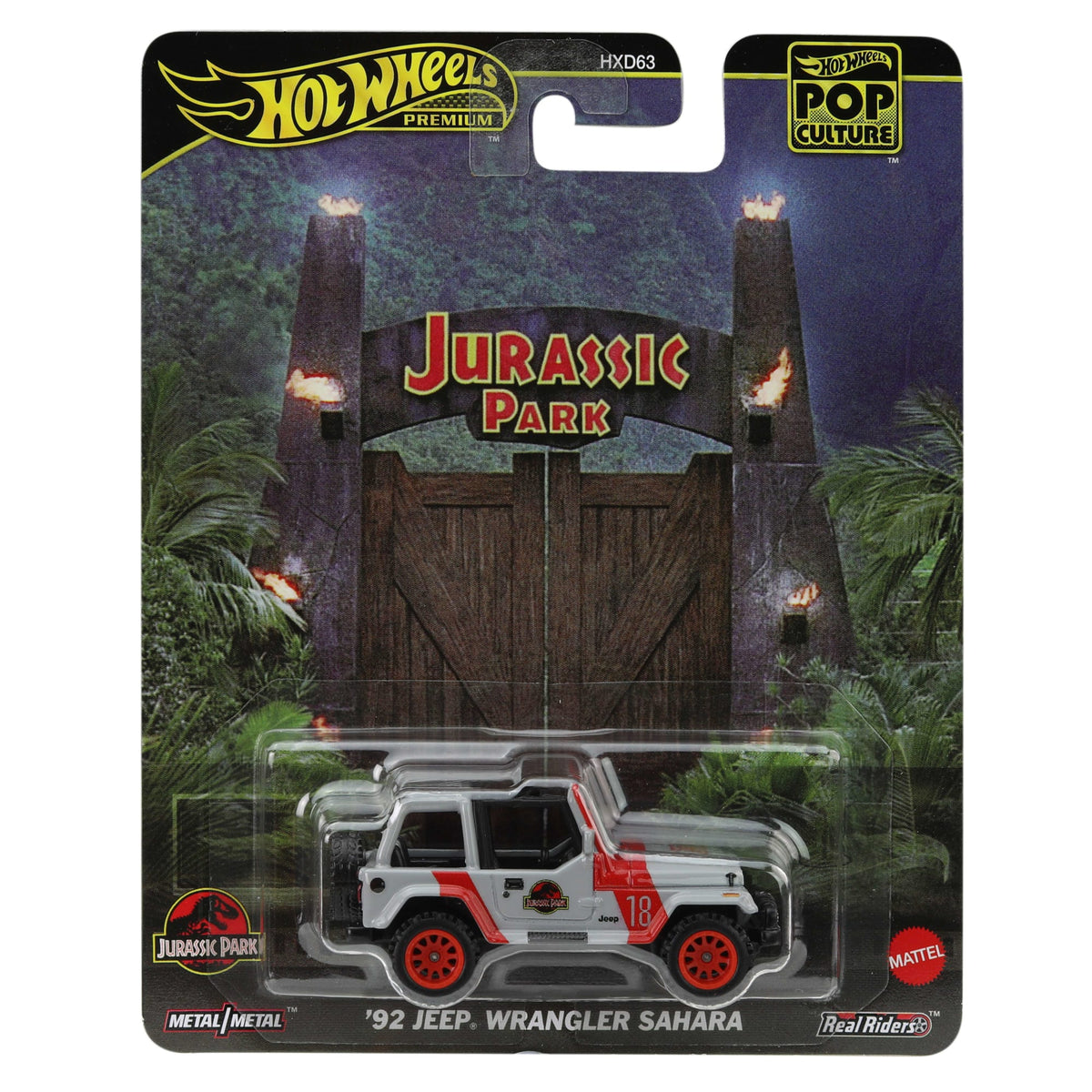 Hot Wheels Premium Pop Culture '92 Jeep Wrangler Sahara