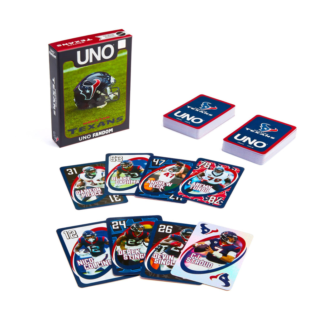 UNO Fandom NFL Houston Texans Game Deck