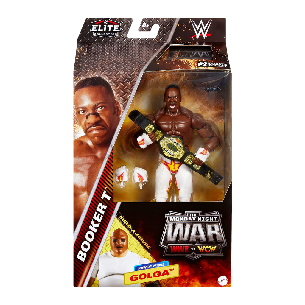WWE Elite Collection Monday Night War Booker T Action Figure & Golga Build-A-Figure Parts