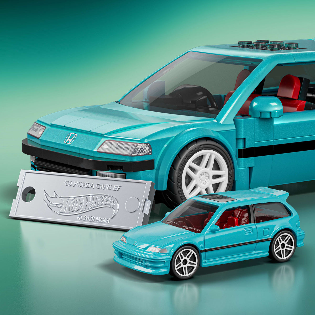Mattel Brick Shop Hot Wheels Custom ’90 Honda Civic EF Building Set