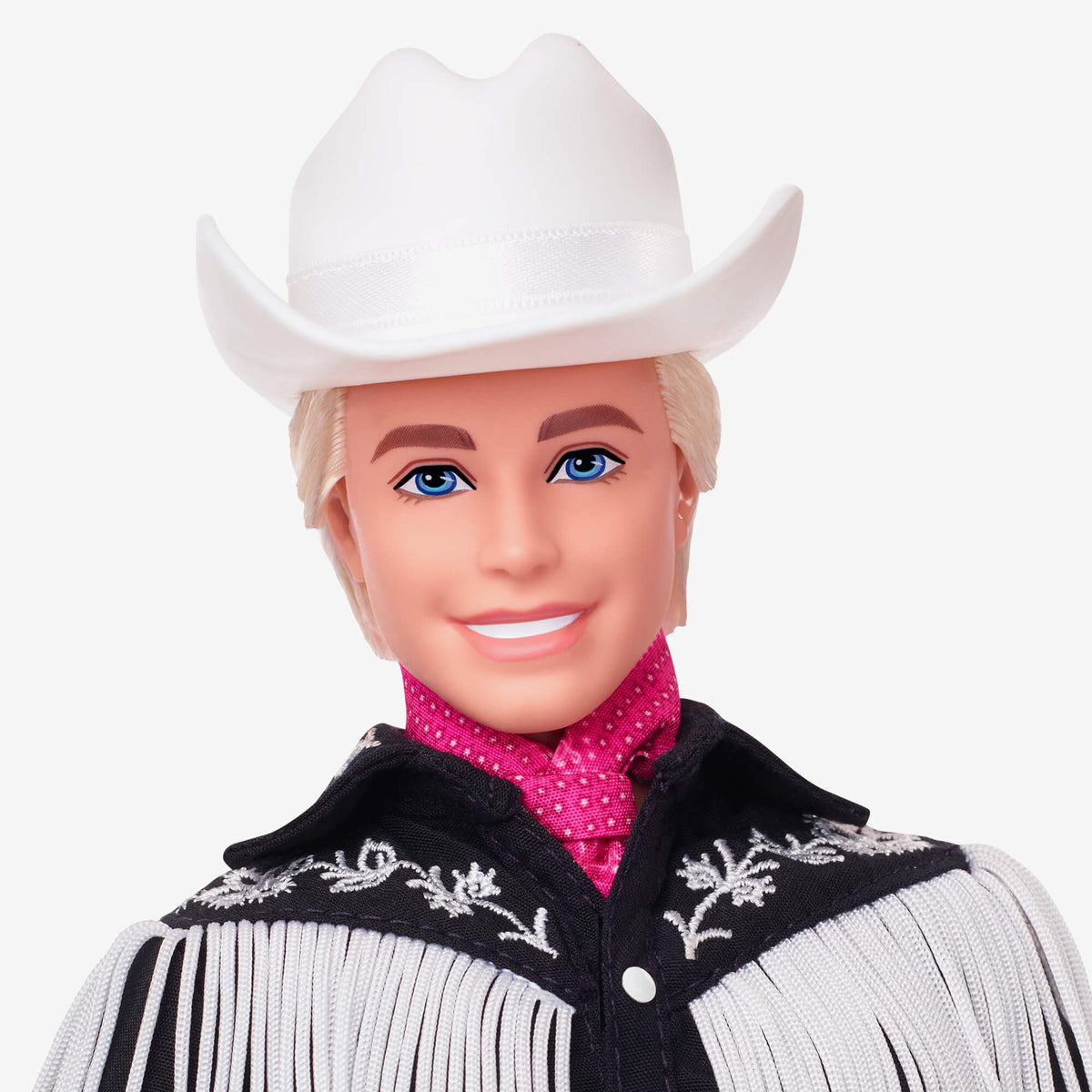 Ken Doll in Black and White Western Outfit – Barbie The Movie