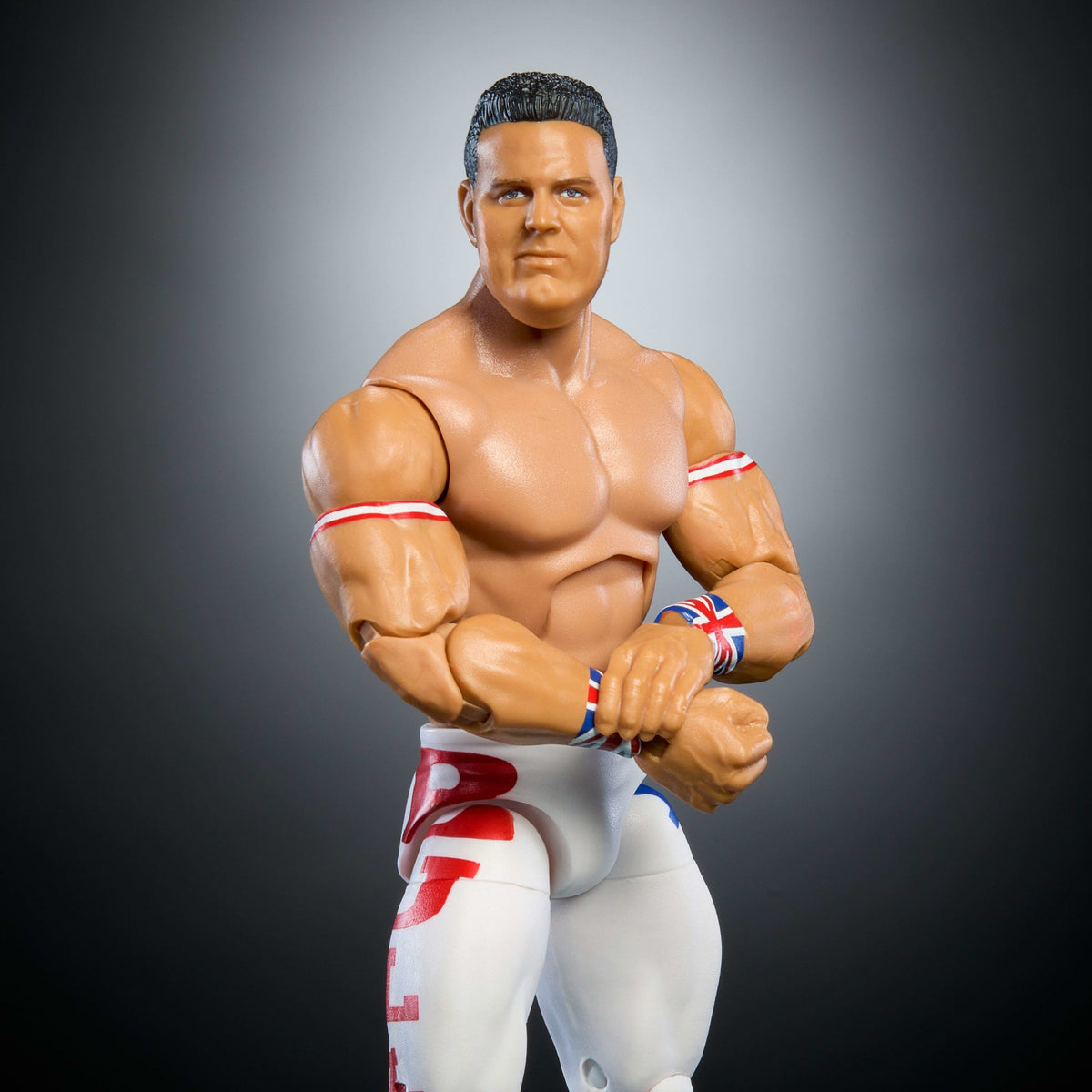 WWE Elite Collection Monday Night War British Bulldog Action Figure & Plus Golga Build-A-Figure Parts