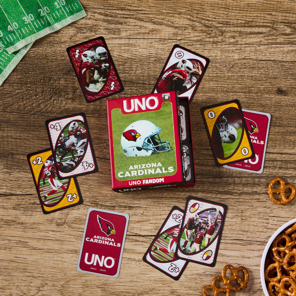 UNO Fandom NFL Arizona Cardinals Game Deck