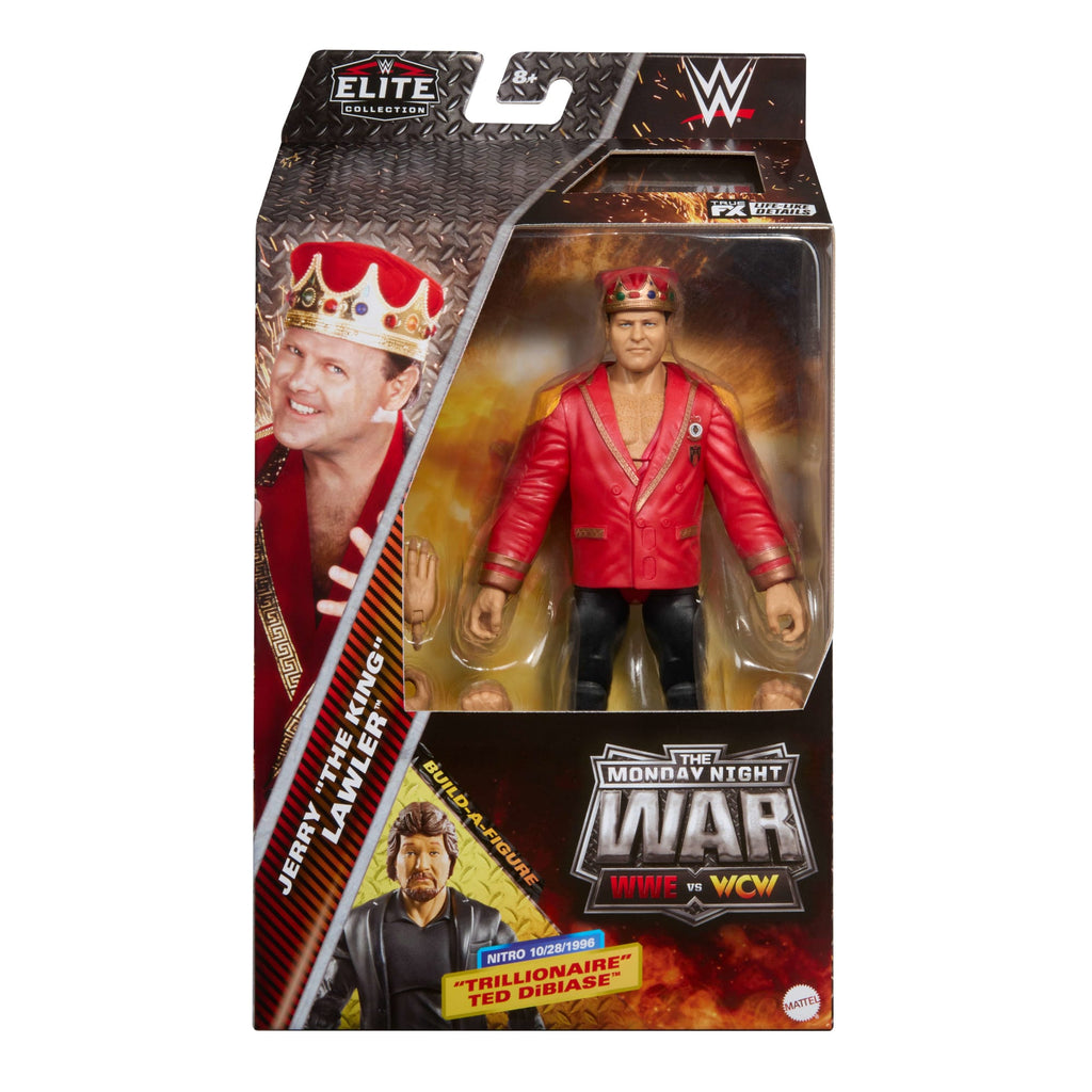 WWE Monday Night War Elite Collection Jerry “The King” Lawler Action Figure