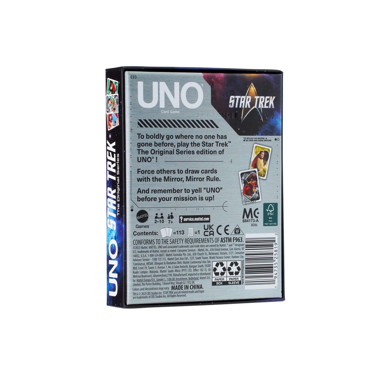 UNO Fandom Star Trek: The Original Series Game Deck