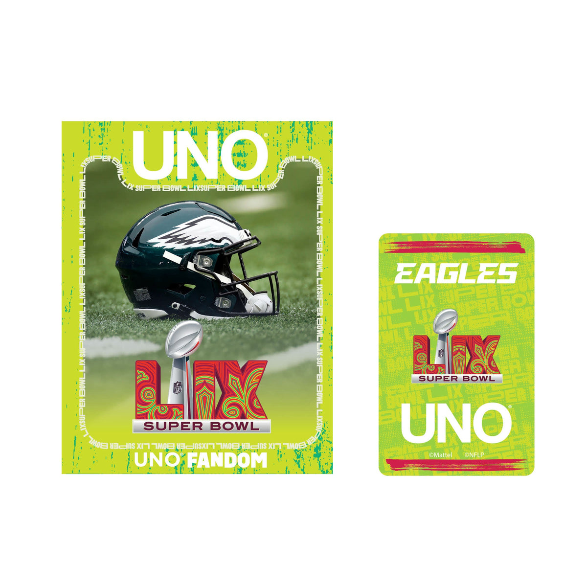 UNO Fandom x Super Bowl LIX Eagles Card Game