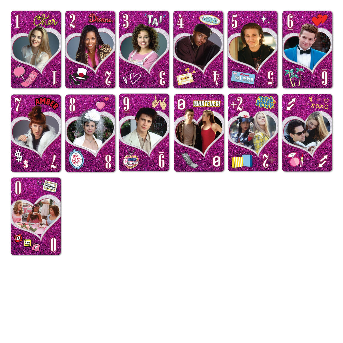 UNO Fandom x Clueless 30th Anniversary Deck