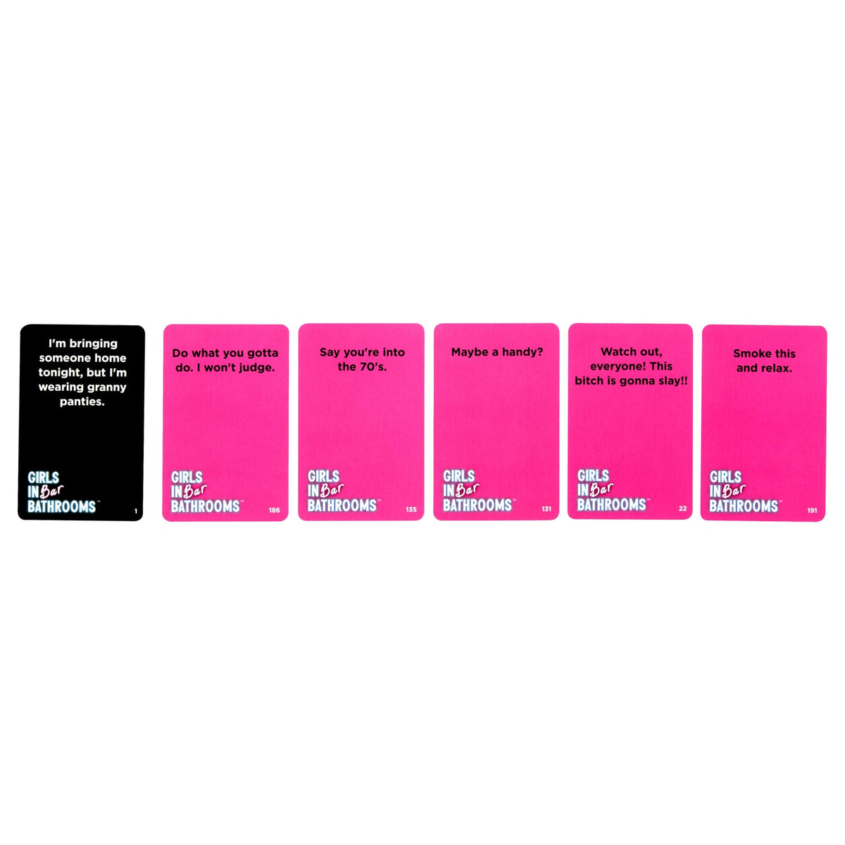 Girls in Bar Bathrooms Adult Party Game