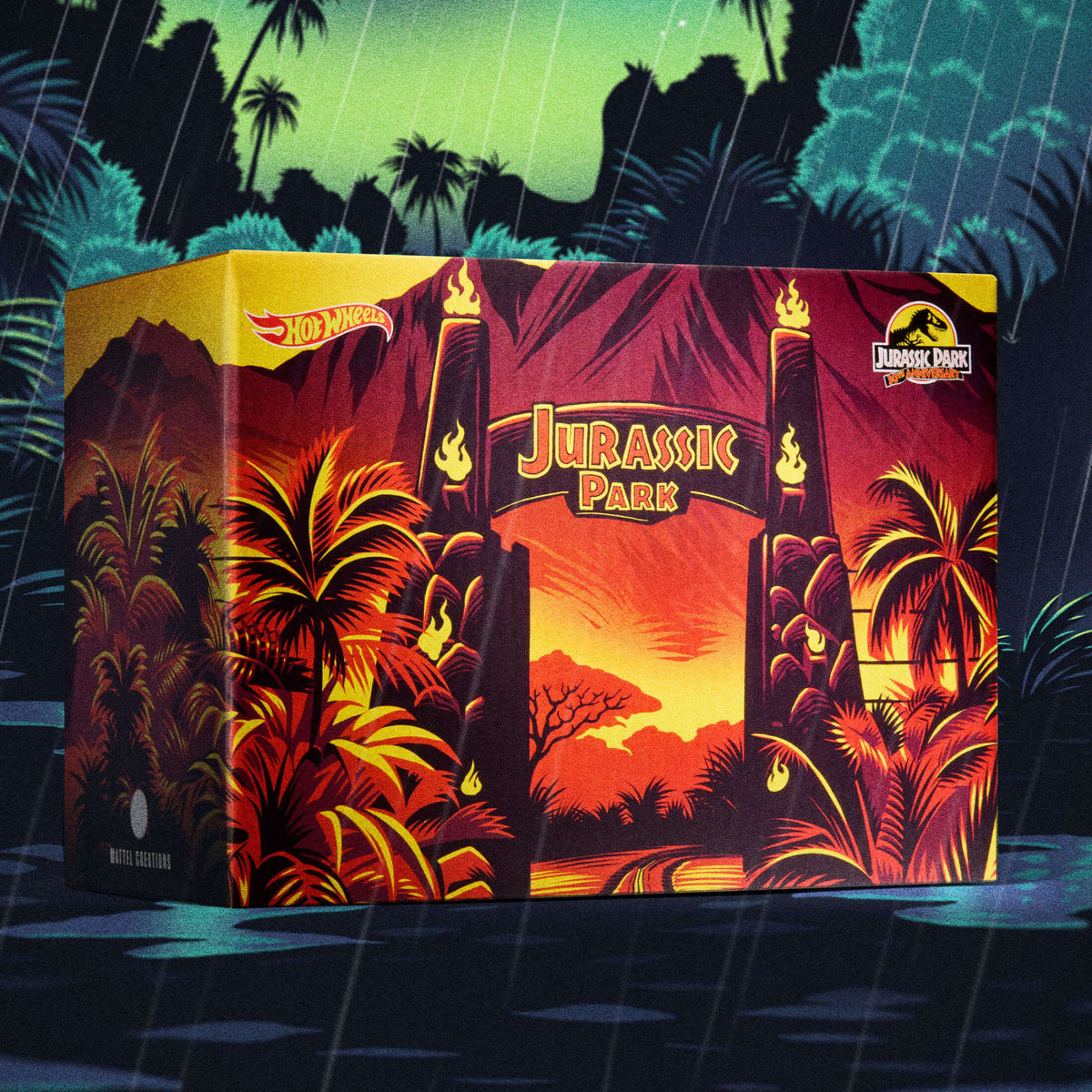 Hot Wheels Jurassic Park Jeep Wrangler & Dr. Ian Malcolm