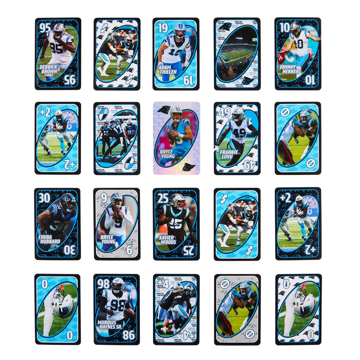 UNO Fandom NFL Carolina Panthers Game Deck