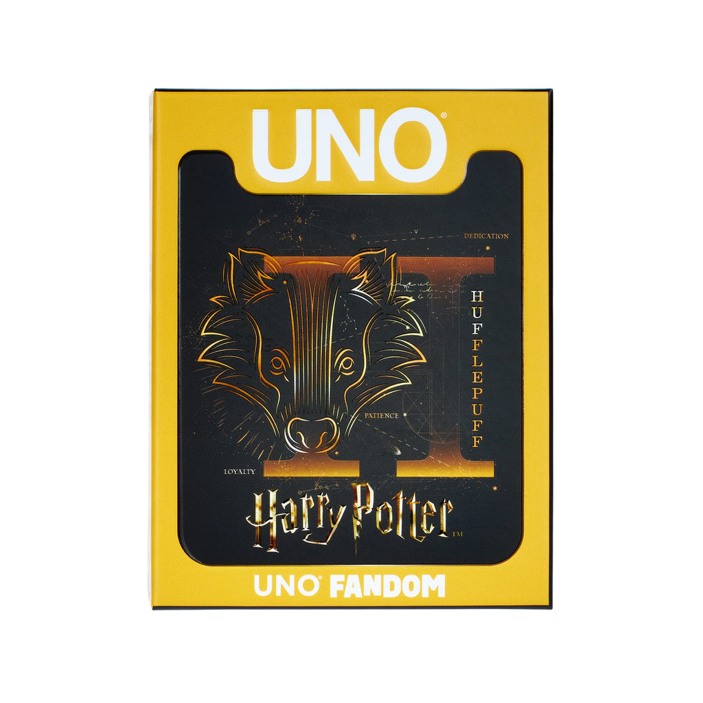 UNO Fandom Harry Potter Hufflepuff Game Deck