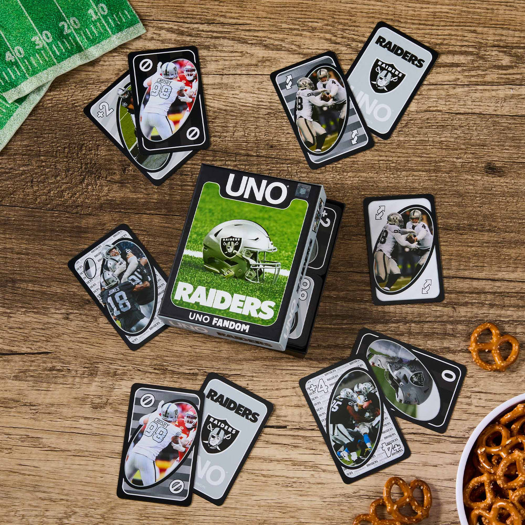 UNO Fandom NFL Las Vegas Raiders Game Deck