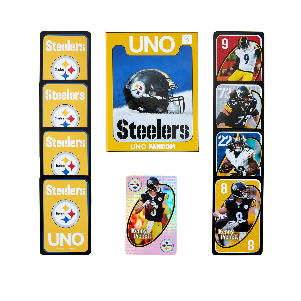 UNO Fandom NFL Pittsburgh Steelers Game Deck