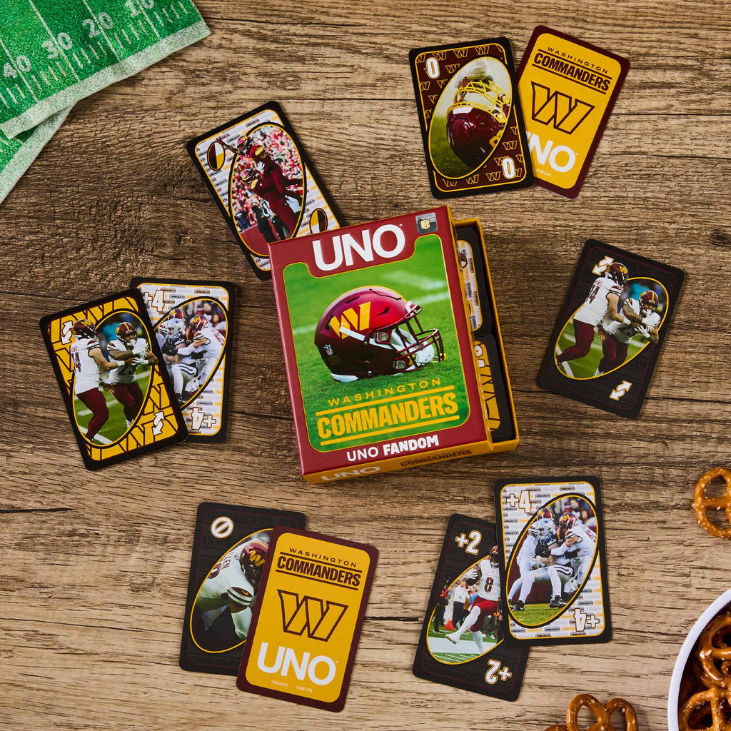 UNO Fandom NFL Washington Commanders Game Deck