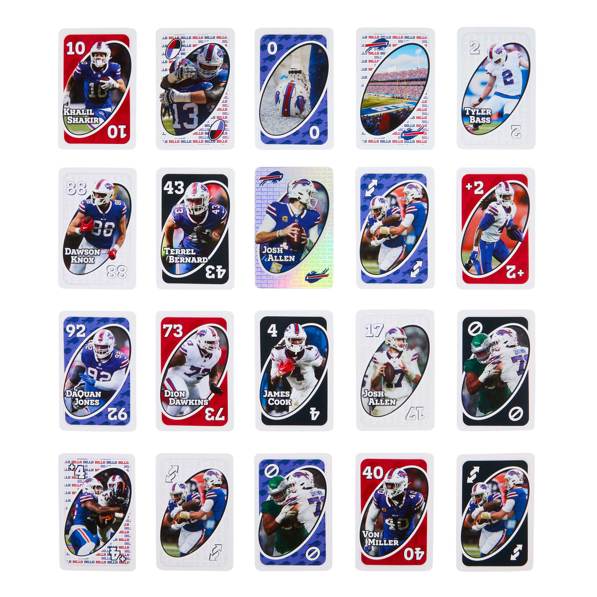 UNO Fandom NFL Buffalo Bills Game Deck