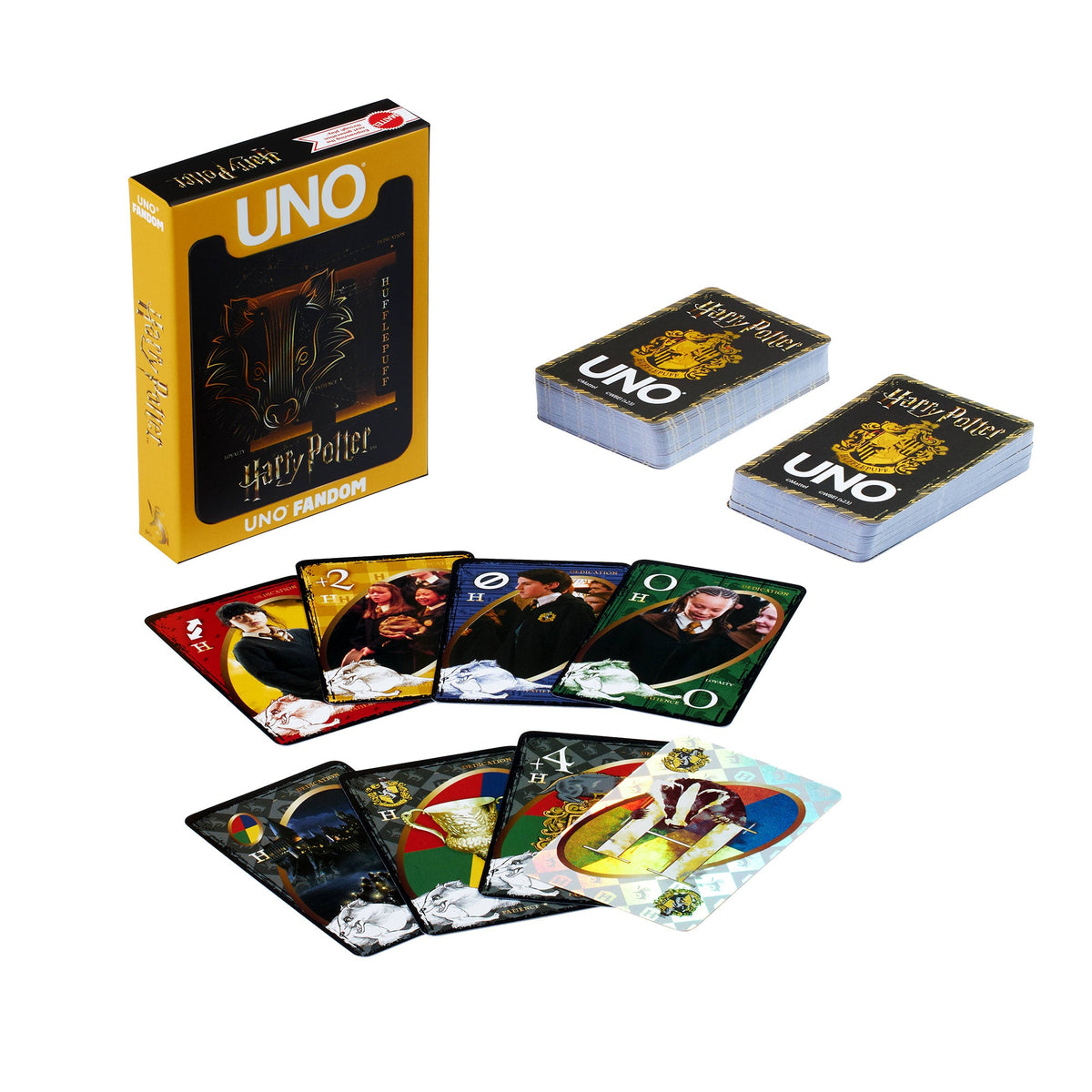 UNO Fandom Harry Potter Hufflepuff Game Deck