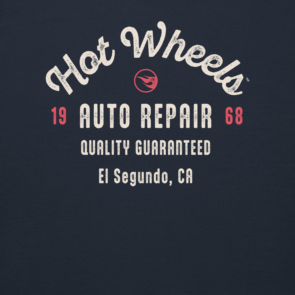 Hot Wheels Customizable Auto Repair Mechanic Navy Hoodie