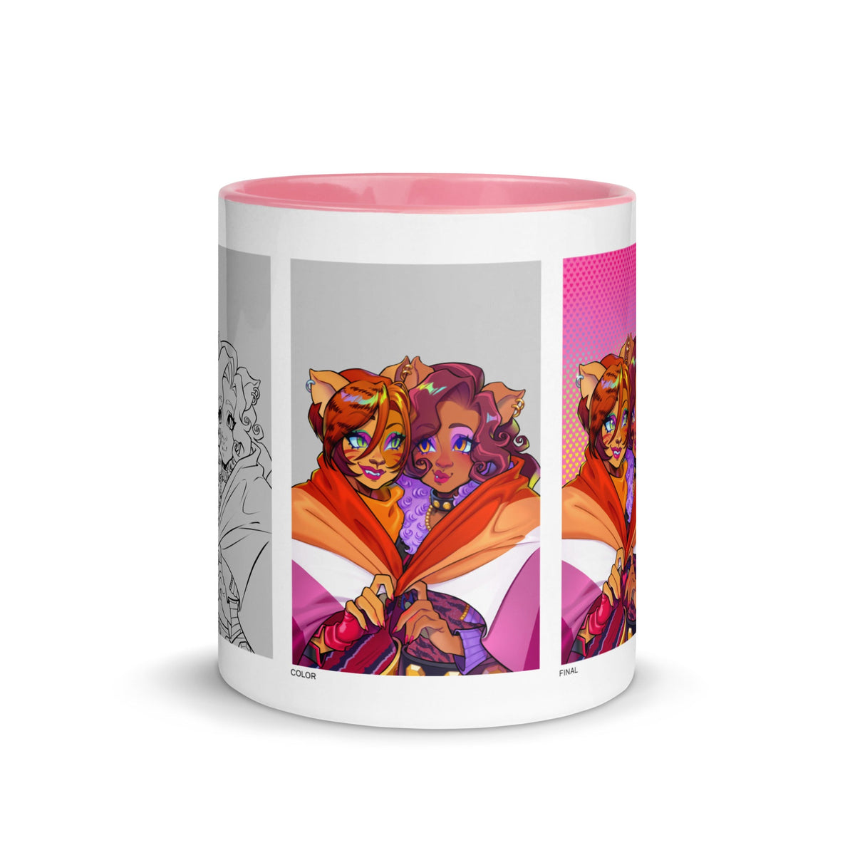 Monster High Pride Toralei & Clawdeen White Mug