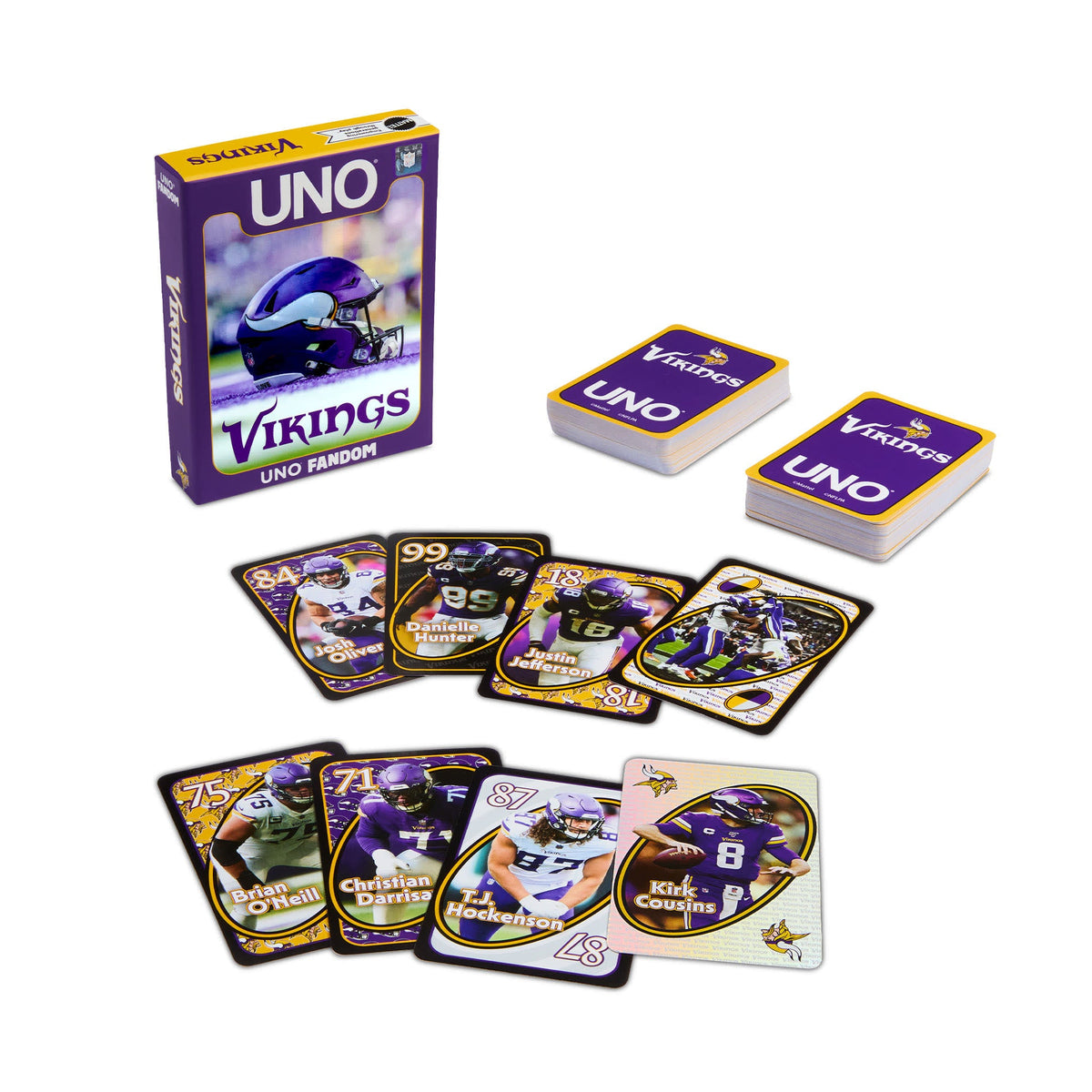 UNO Fandom NFL Minnesota Vikings Game Deck